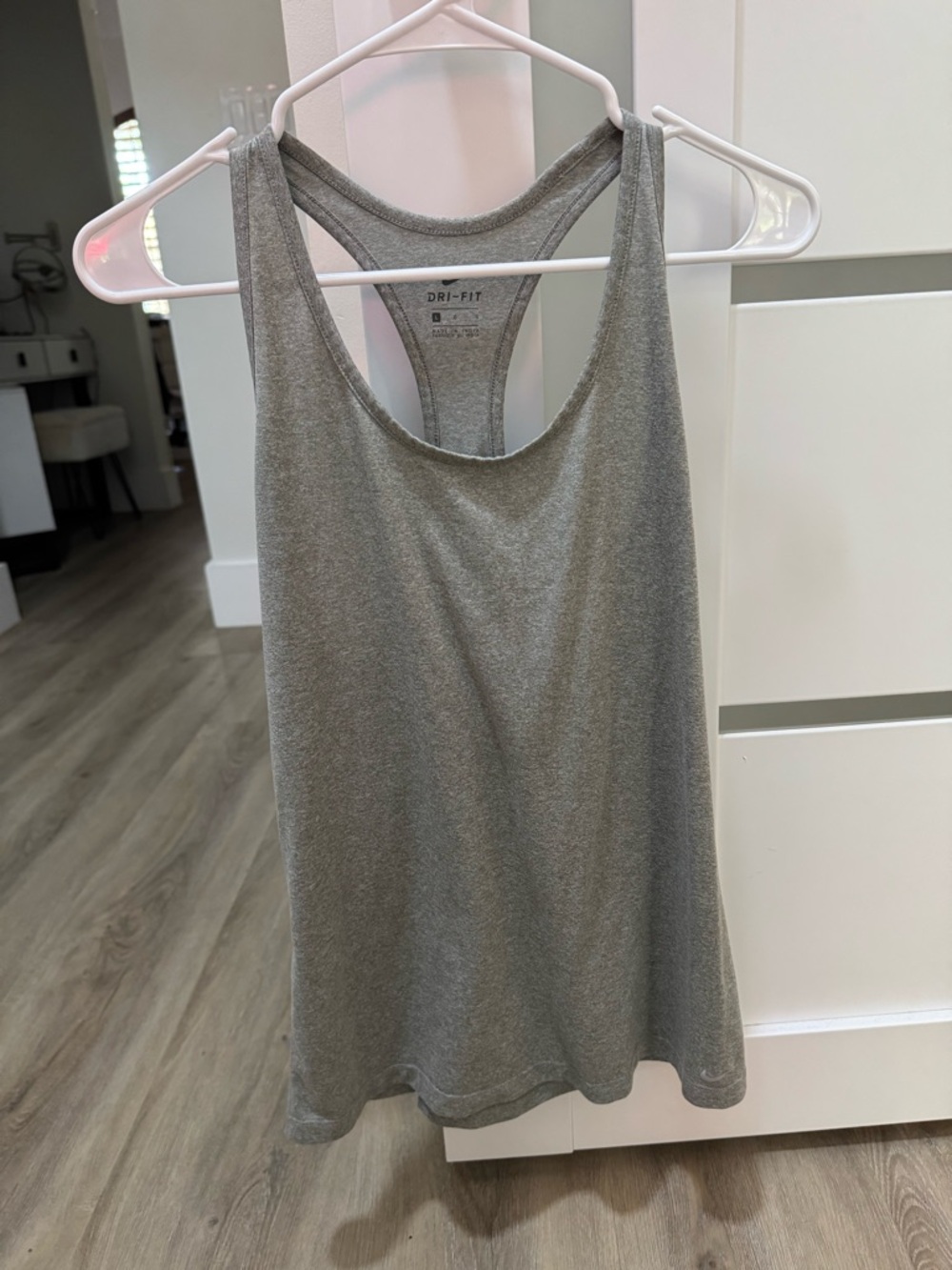 Nike Athletic Tank – Gray Racerback – Performance Fabric